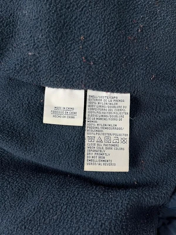 Chaqueta acolchada acolchada Tommy Hilfiger azul marino y rojo Talla M – photo 10